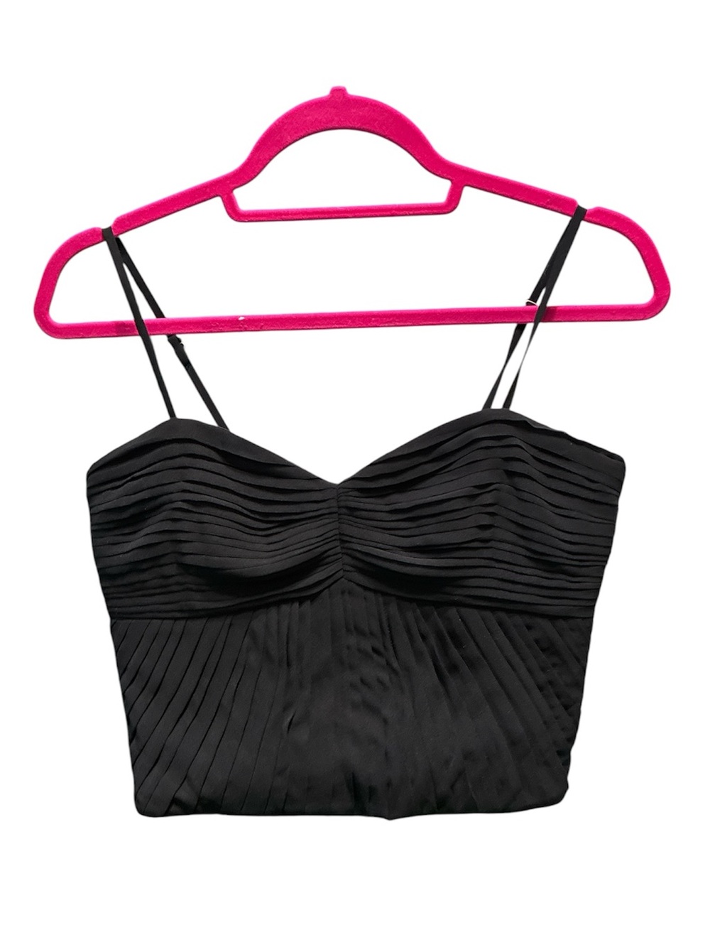 Joanna August Black Pleated Bustier Camisole